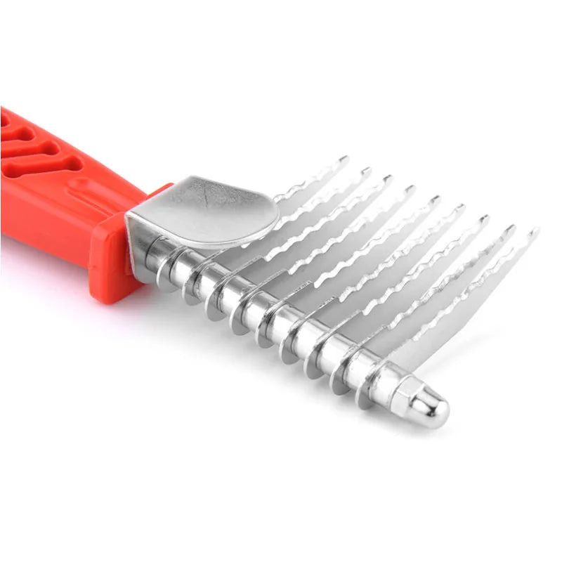 Pet Open Knot Comb Dematting Razor Rake Brush