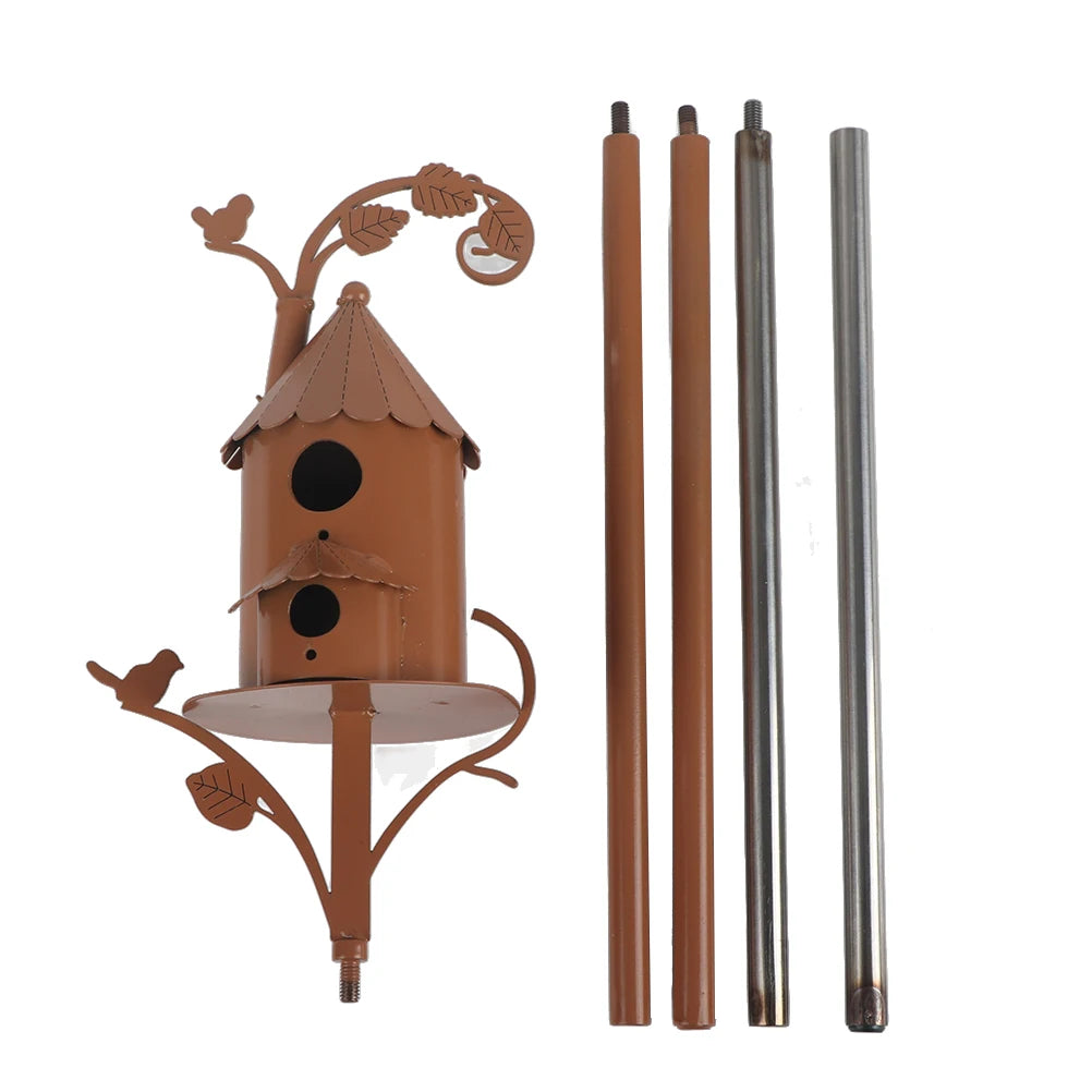 Metal Art Cottage Bird House