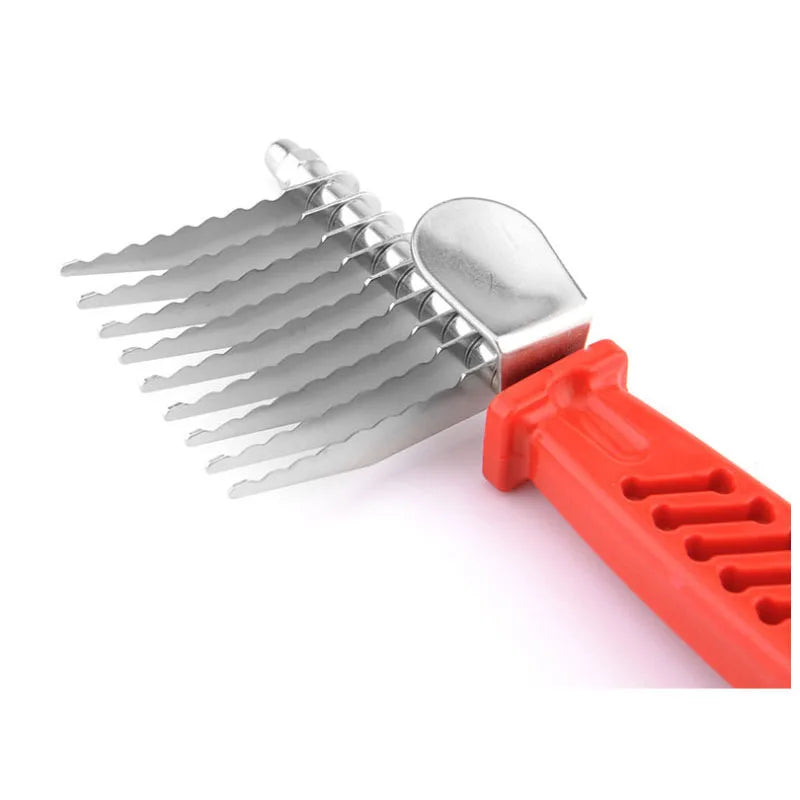 Pet Open Knot Comb Dematting Razor Rake Brush