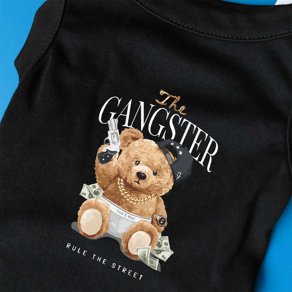 Gangster Funny Dog T-shirt