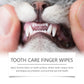 50pcs Pet Dental Care Finger Wipes Clean Stain Dog Cat Oral Care Toothbrush Wipes