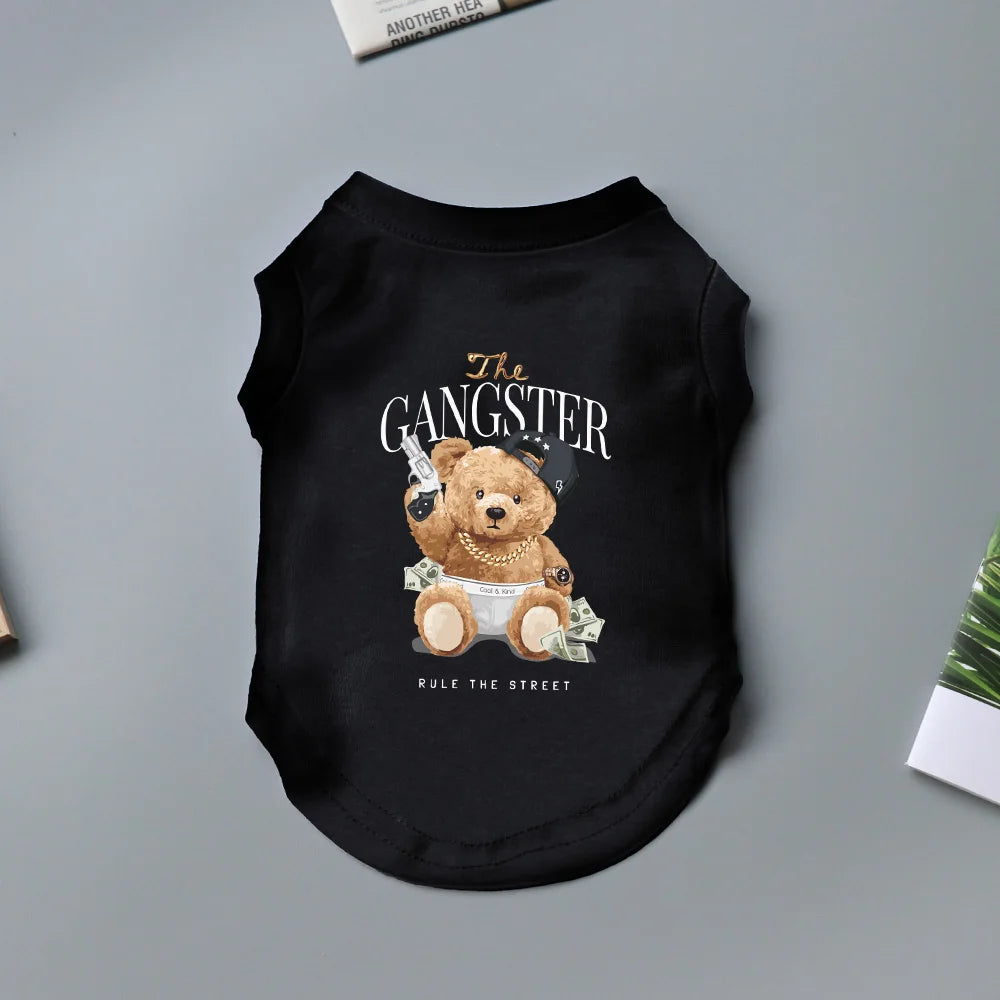 Gangster Funny Dog T-shirt