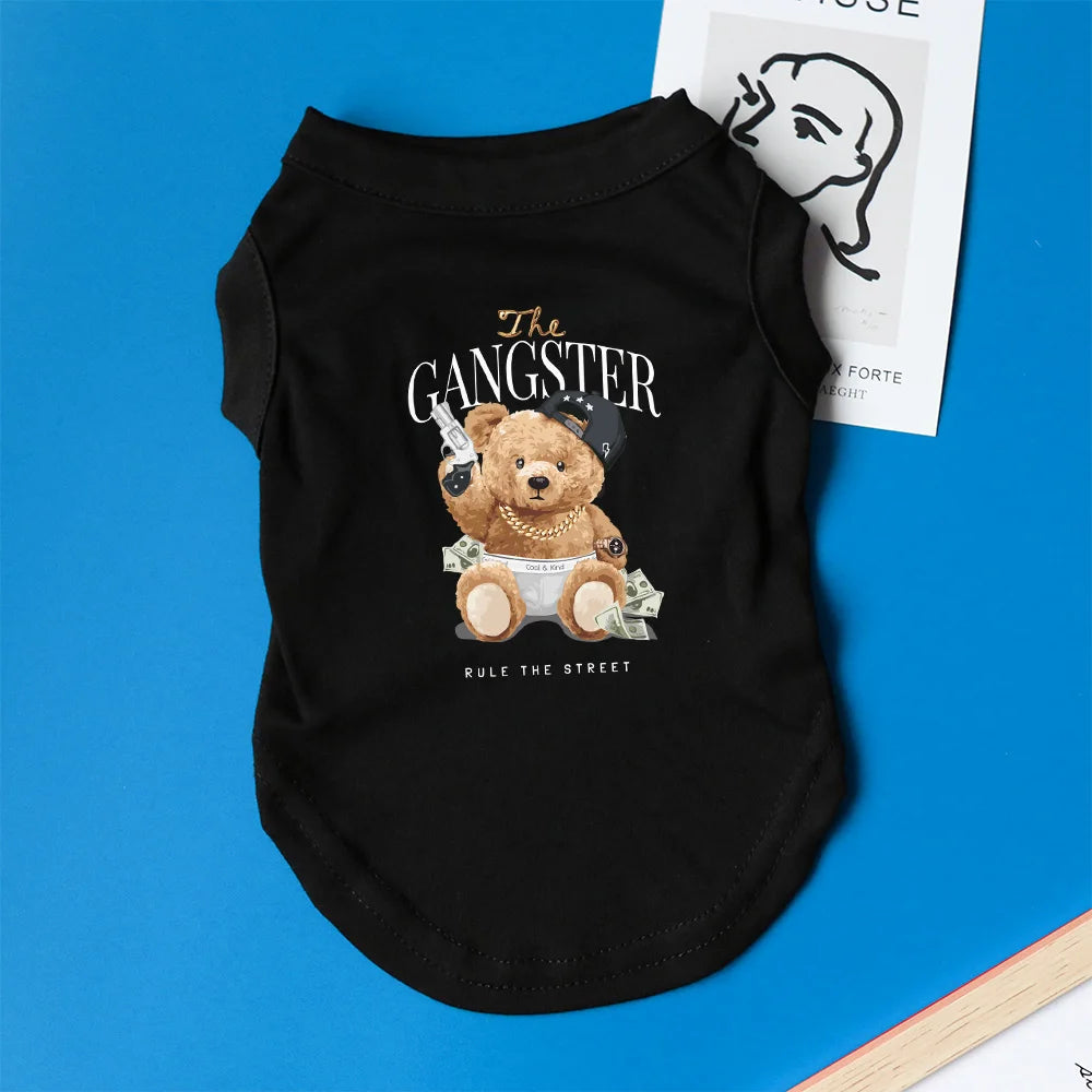 Gangster Funny Dog T-shirt
