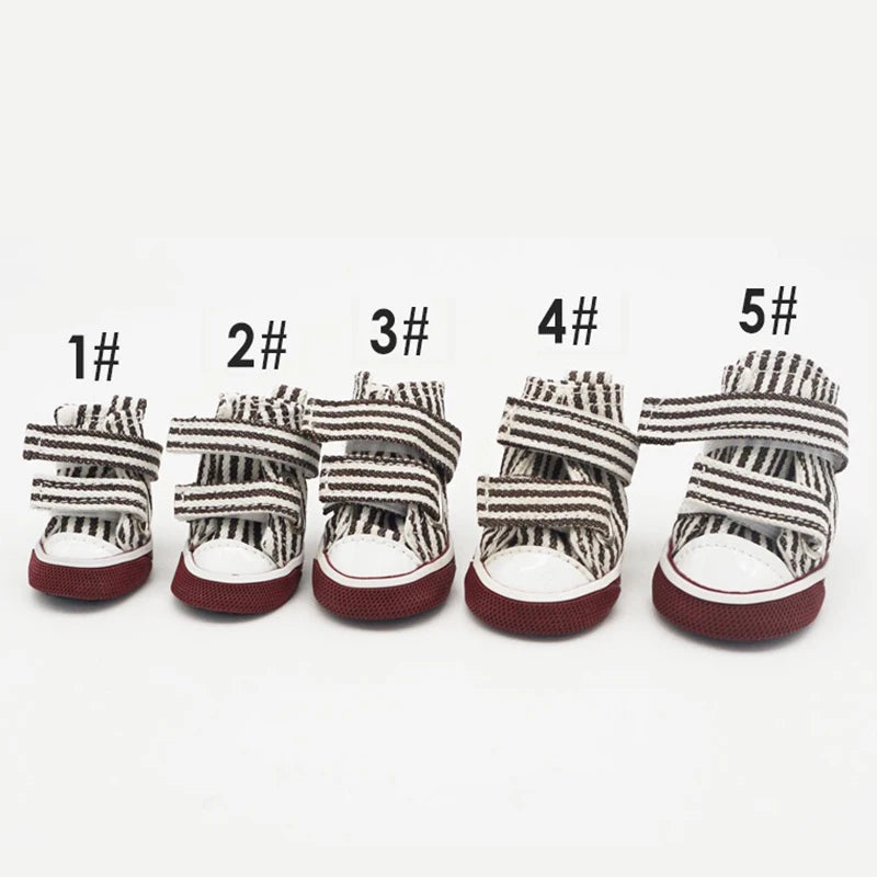 4 Pcs Puppy Pet Dog Anti-slip Shoes