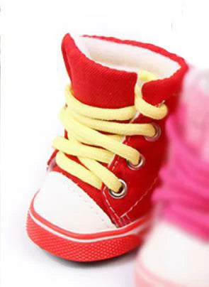 4pcs\lot Autumn Winter Outdoor warm Pet Dog Denim Shoes