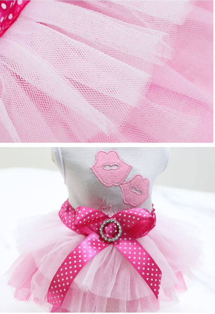 Spring Dog Lace Dress