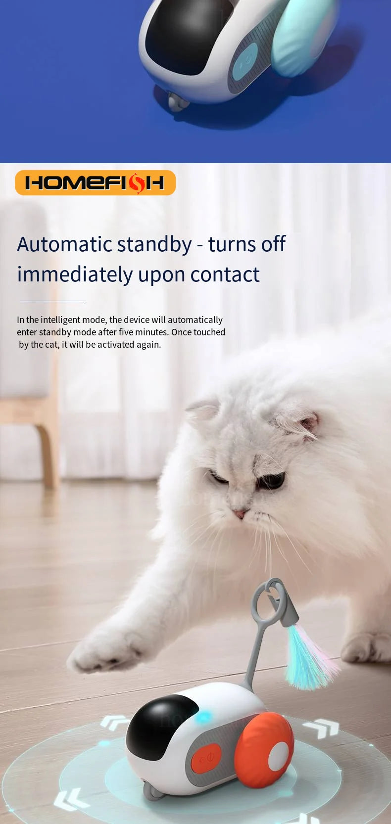 Smart Cat Toy Car for Cats Dogs