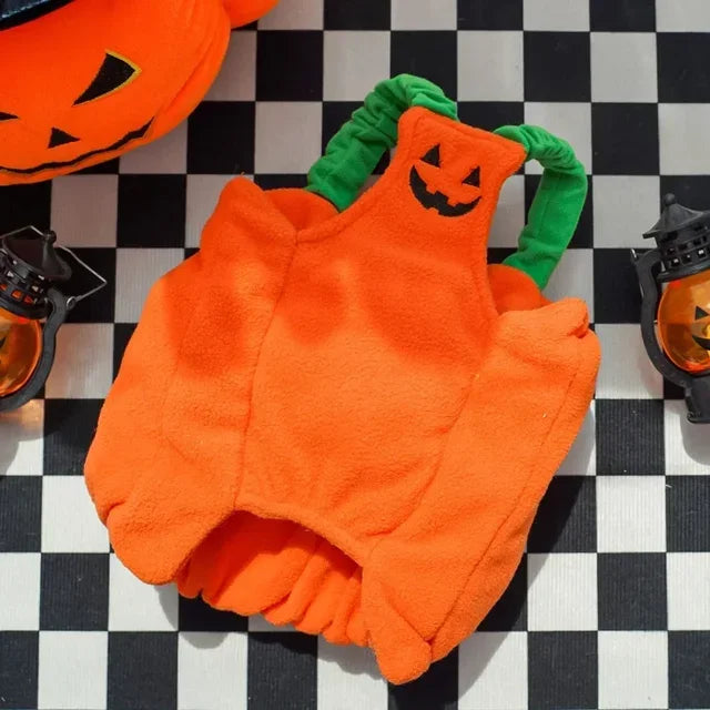 Halloween Pumpkin Vest For Dogs Cats
