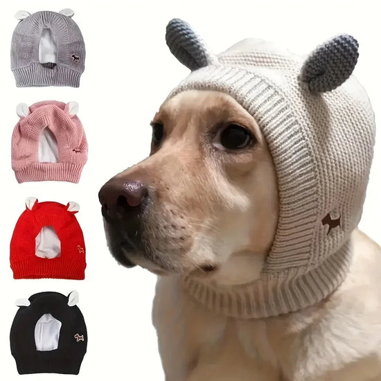 Quiet Dog Ears, Noise Protection Knitted Hat