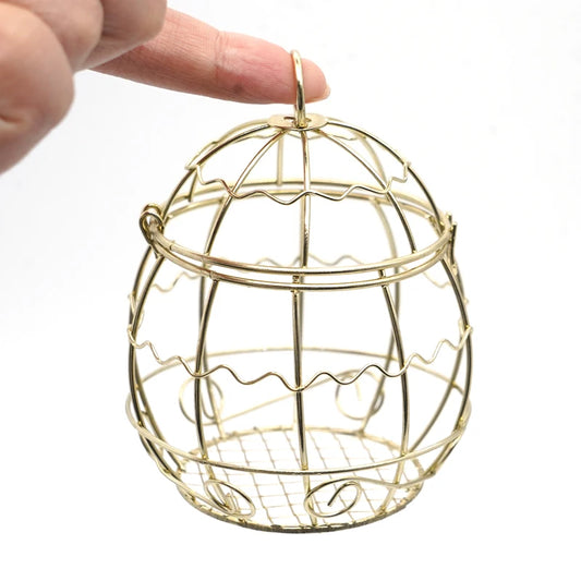 1pcs Gold Bird Cage Outdoor