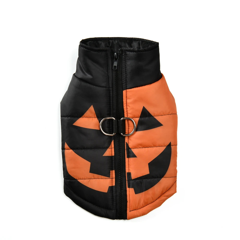 Halloween Dog Clothes Winter Warm Puppy Vest