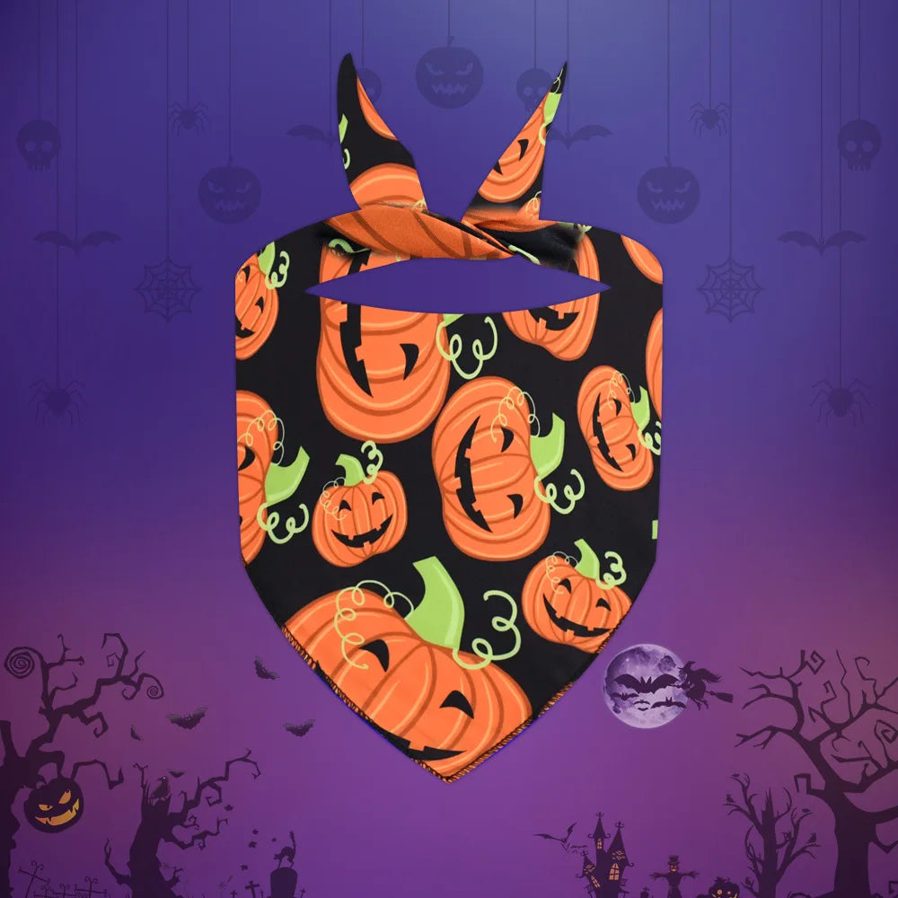 30pcs Halloween Pet Dog Bandanas