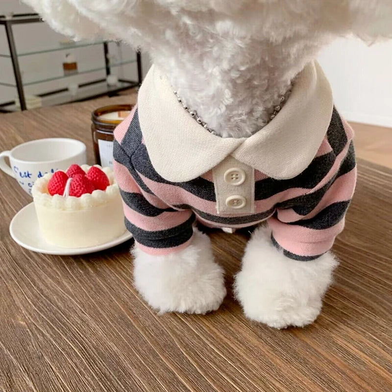 Fashion Pet Dog Striped Shirt