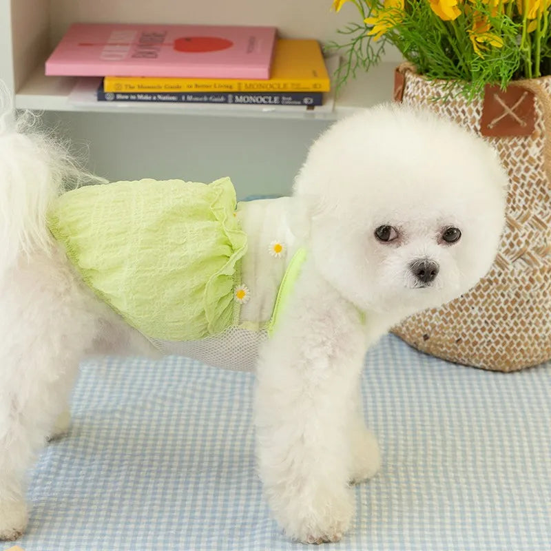 Summer Thin Pet Dog Vest Bubble Strap Small Dog Clothes