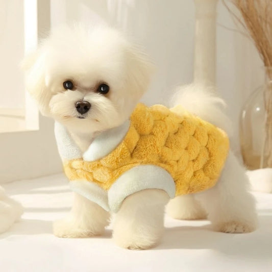 Dog Clothes Fleece Lined Thermal Vest