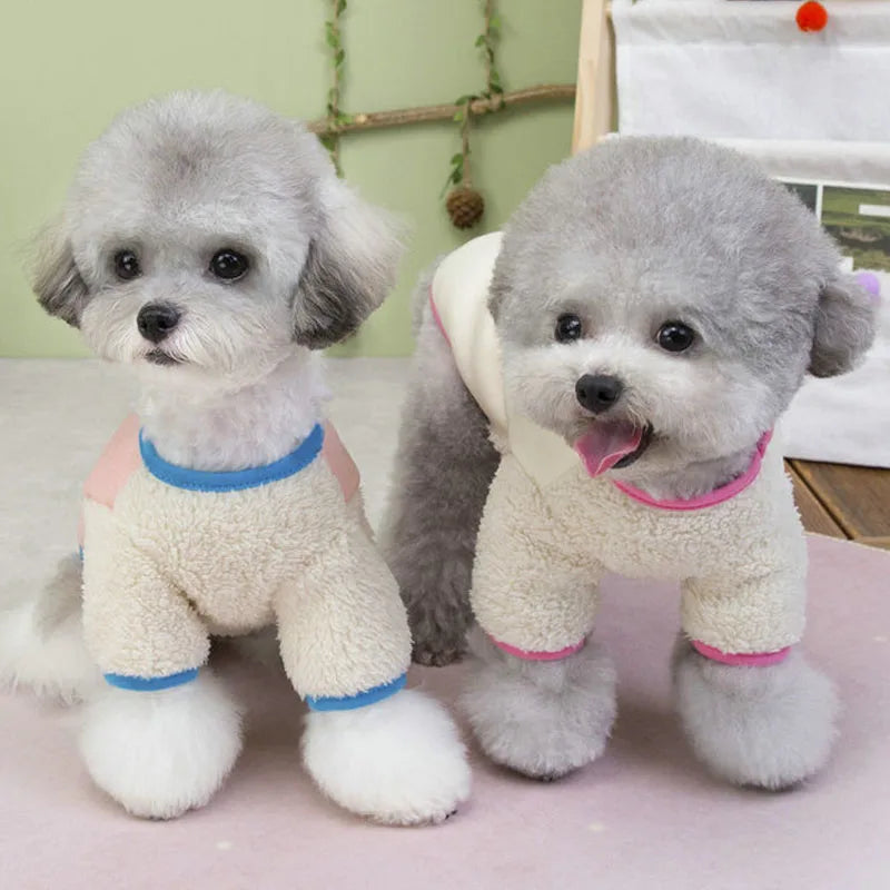 Dog Clothes Winter Fleece Warm Hoodies Coat