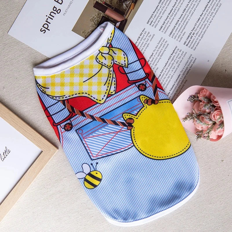 Sweet Print Sphynx Cat Clothes