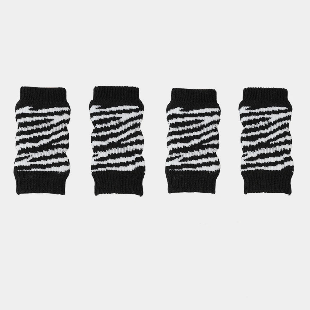 4Pc/Set Pet Dog Cat Winter Knitted Leg Warmers