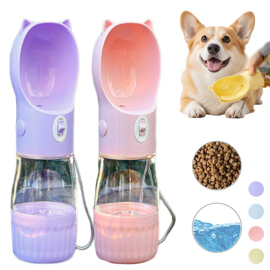 2 in 1 Portable Water Bottle with food container