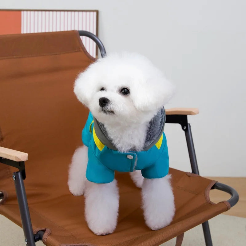 Pet Dog Jumpsuit Jacket With Harness