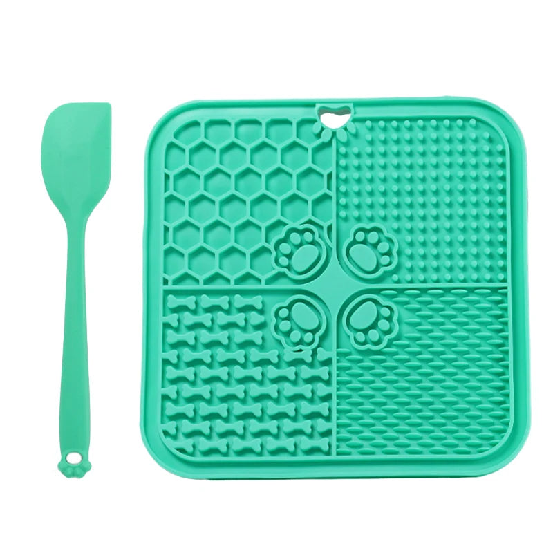 11 Colors Pet Slow Feeding Mat With Spatula