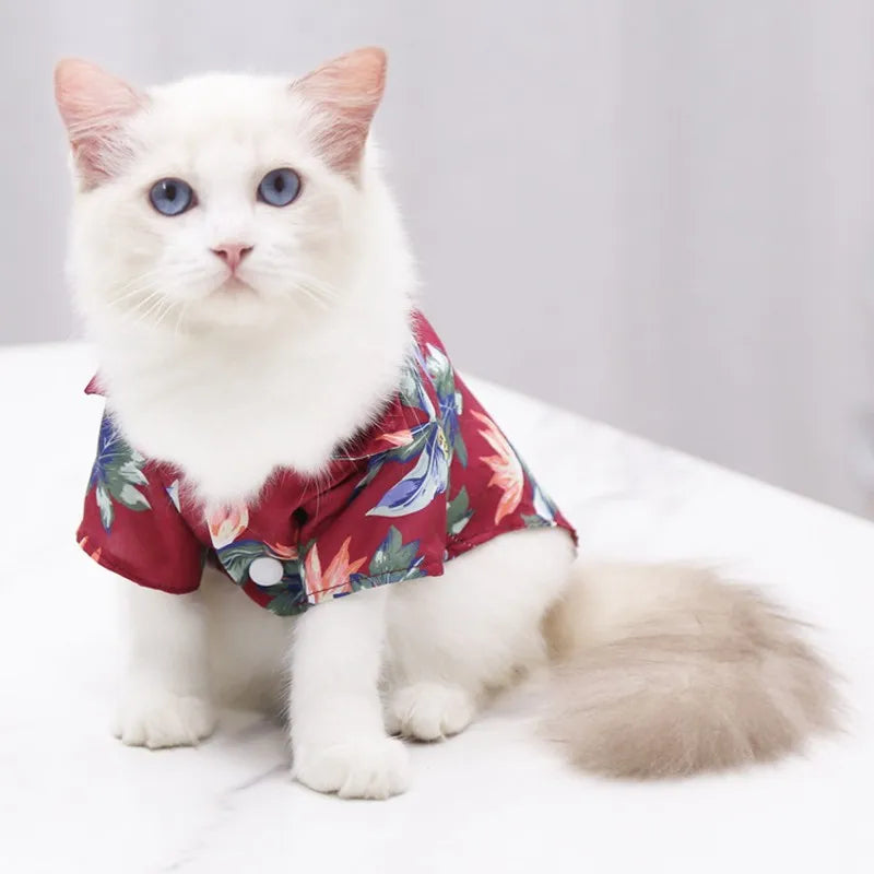 Hawaiian Beach Style Dog Shirt