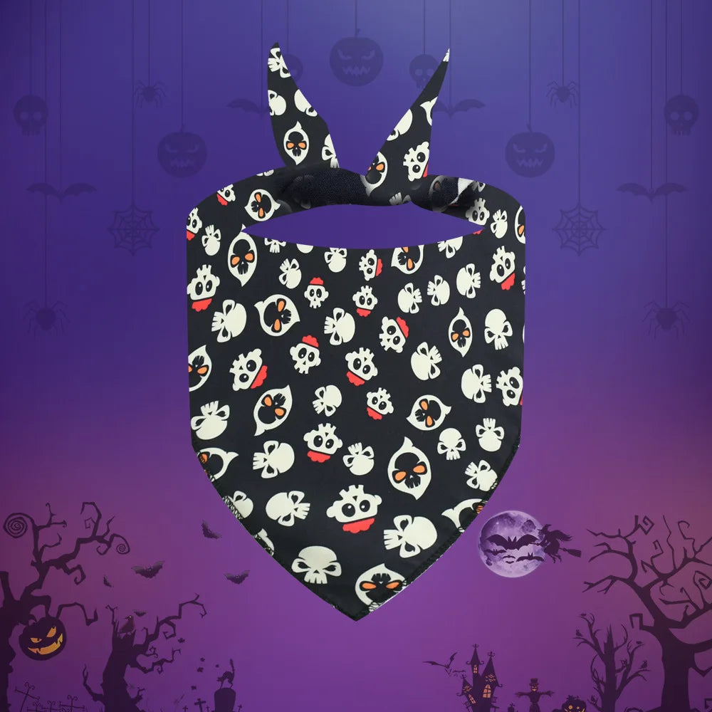 30pcs Halloween Pet Dog Bandanas