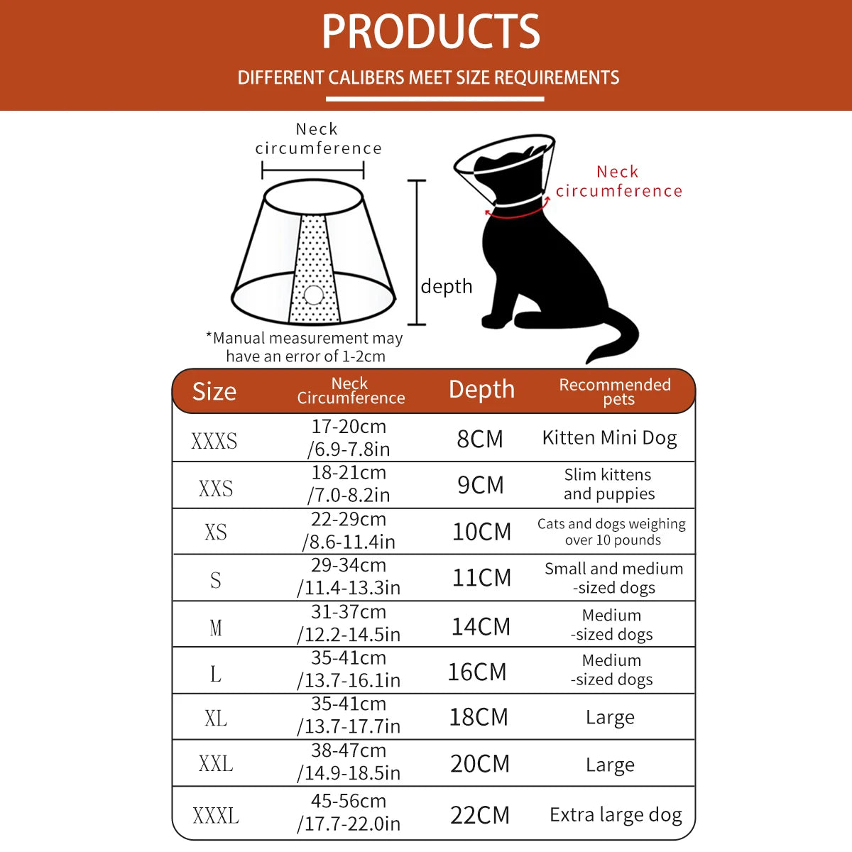 Elizabethan Collar for Dogs Comfy Cones to Stop Licking Protective Collar for Dog After Surgery Anti-Bite Lick