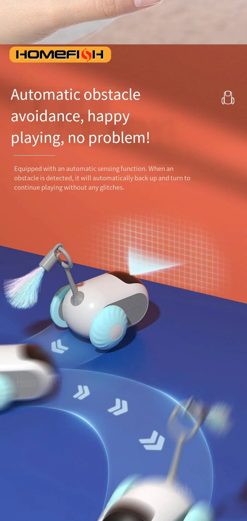 Smart Cat Toy Car for Cats Dogs