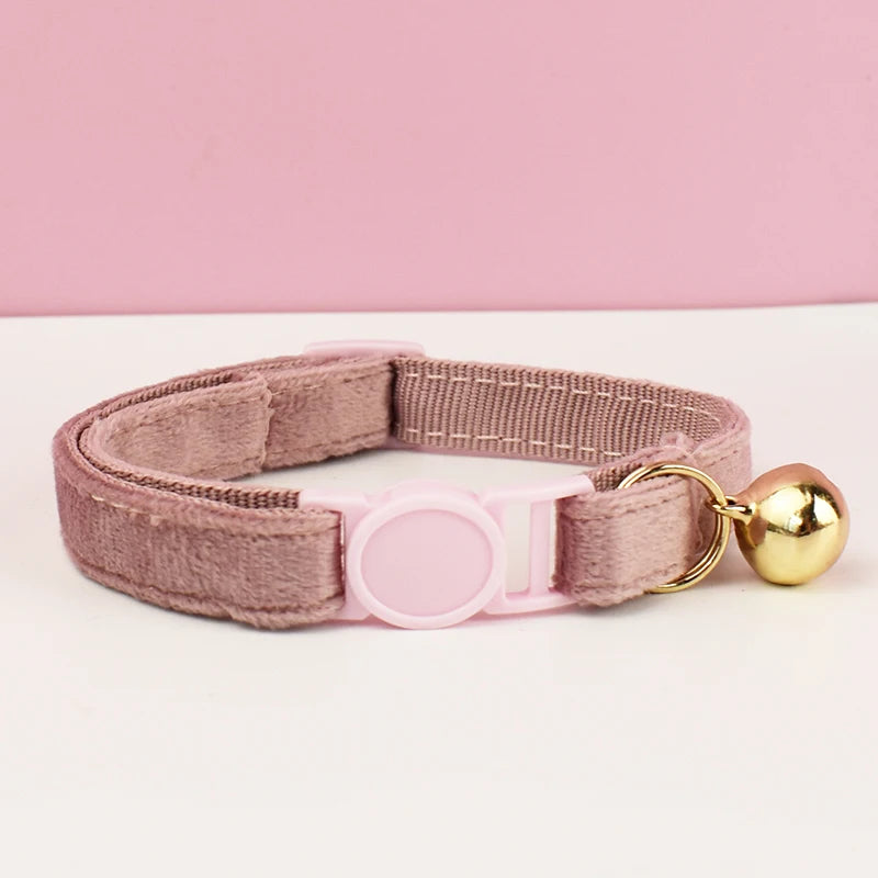 Velvet Cat Collar with Bowknot