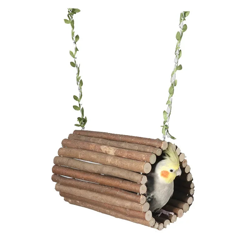 Branch bucket bird nest toy