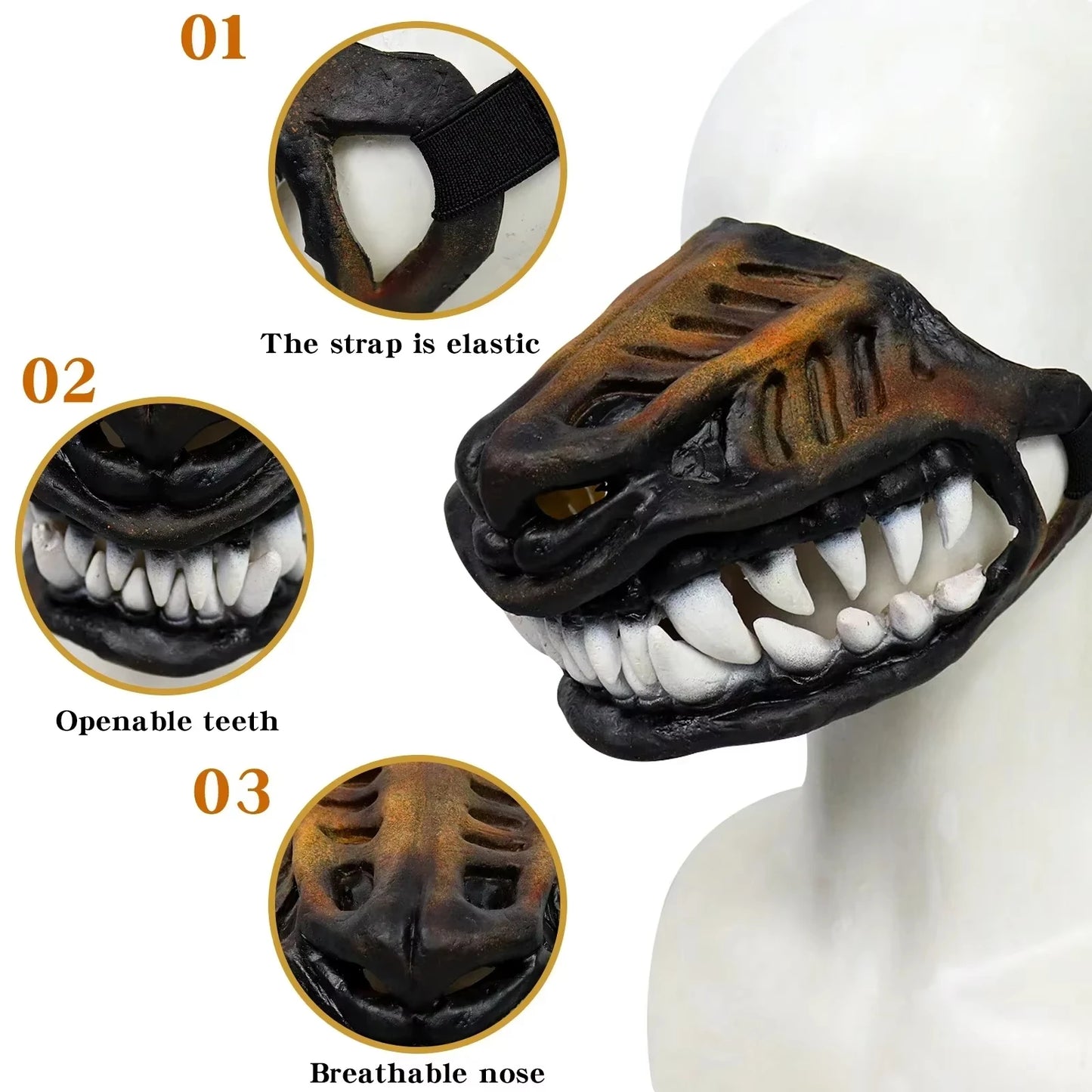 Dog Mouth Mask Padded Latex Rubber Muzzles