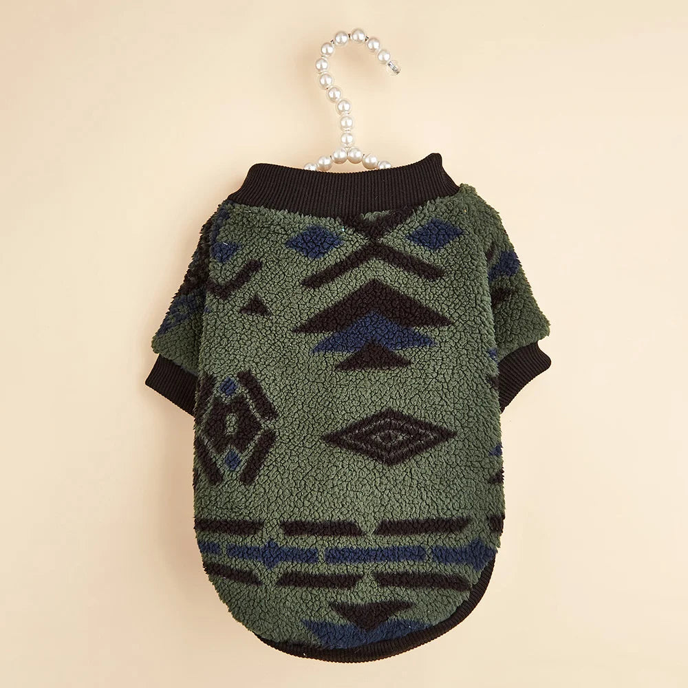 Totems Print Puppy Dog Sweater