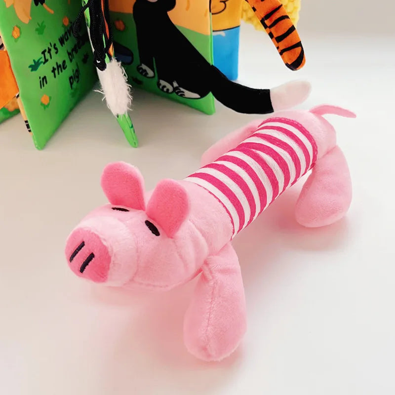 Dog Cat Fleece Toys Elephant Duck Pig Chicken