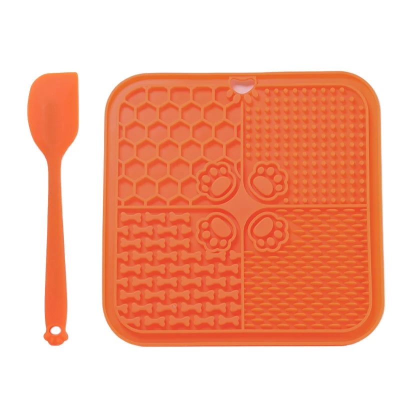 11 Colors Pet Slow Feeding Mat With Spatula
