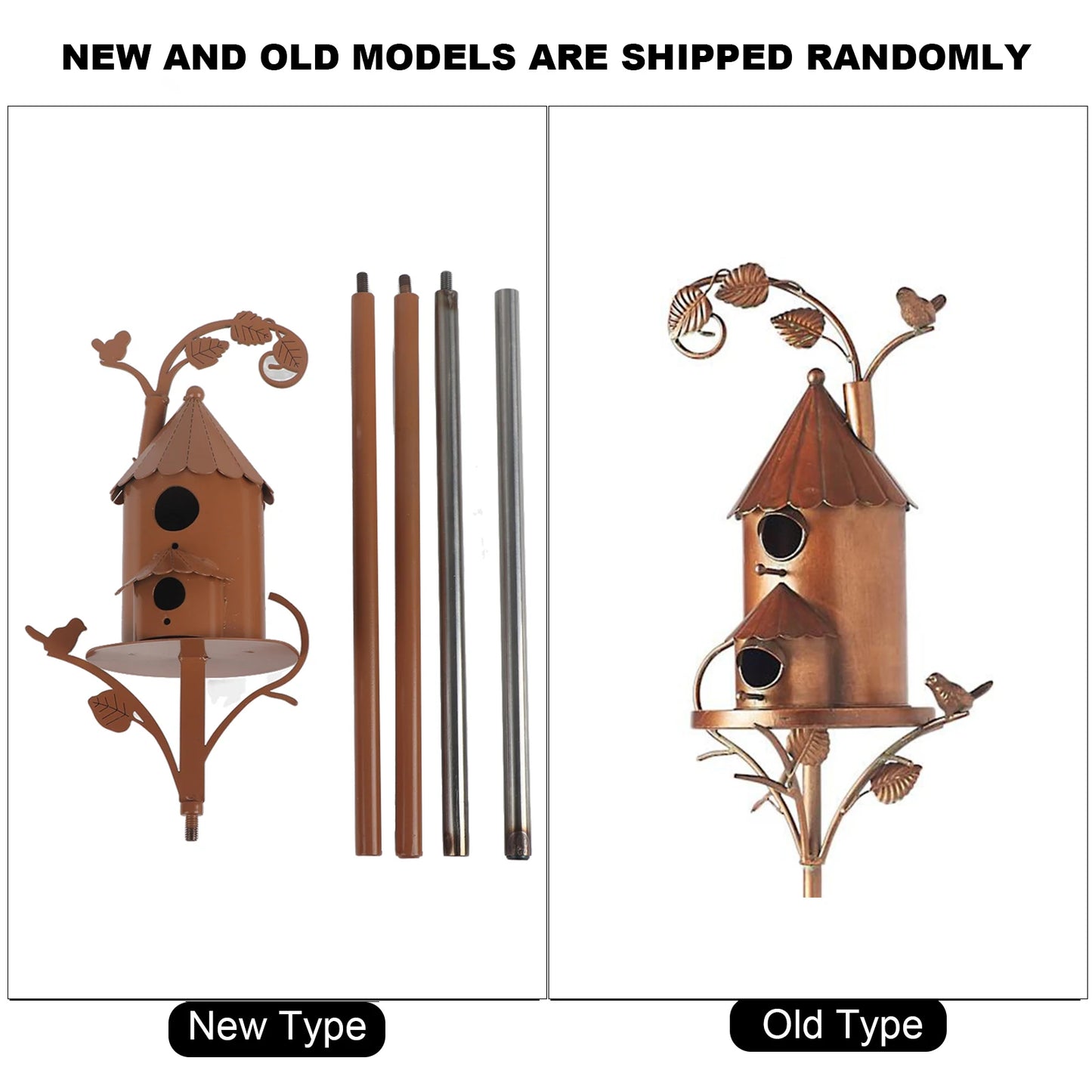 Metal Art Cottage Bird House