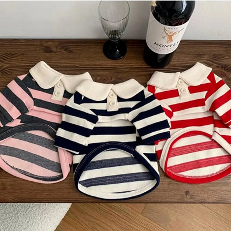 Fashion Pet Dog Striped Shirt