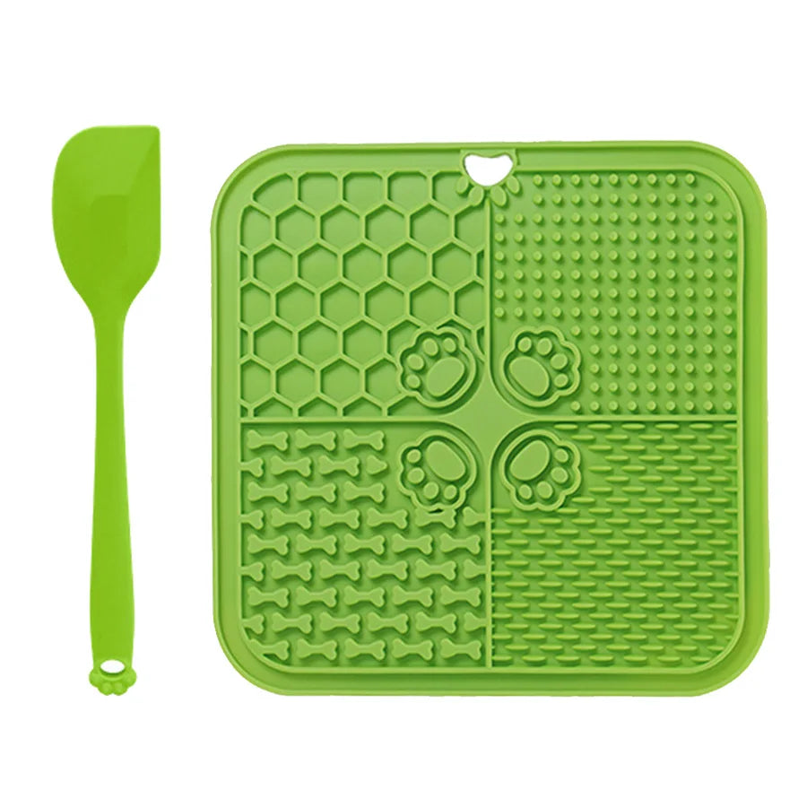 11 Colors Pet Slow Feeding Mat With Spatula