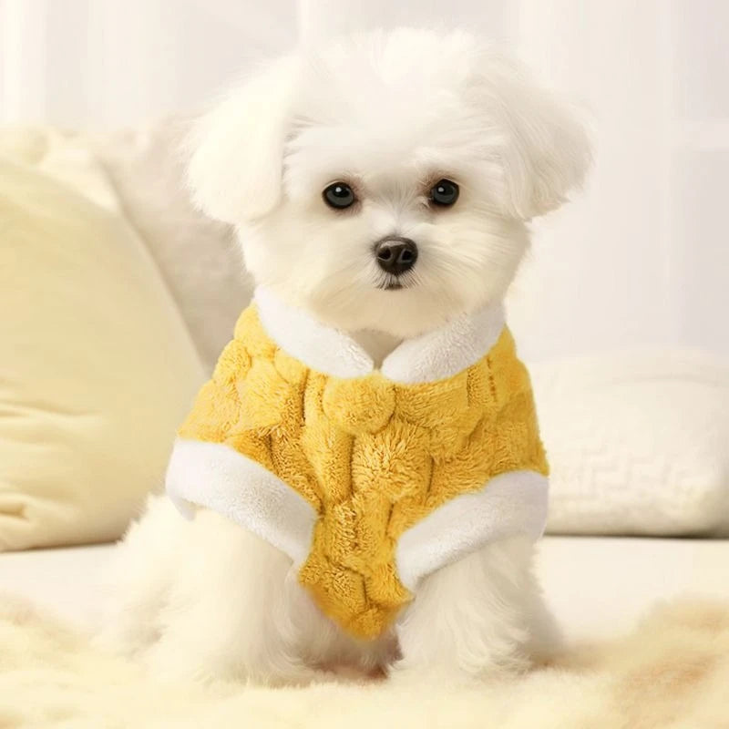 Dog Clothes Fleece Lined Thermal Vest