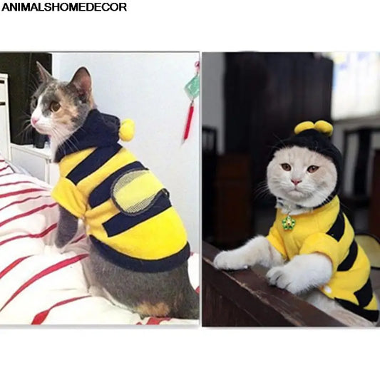 Cute Dog Cat Pet Clothes Bees