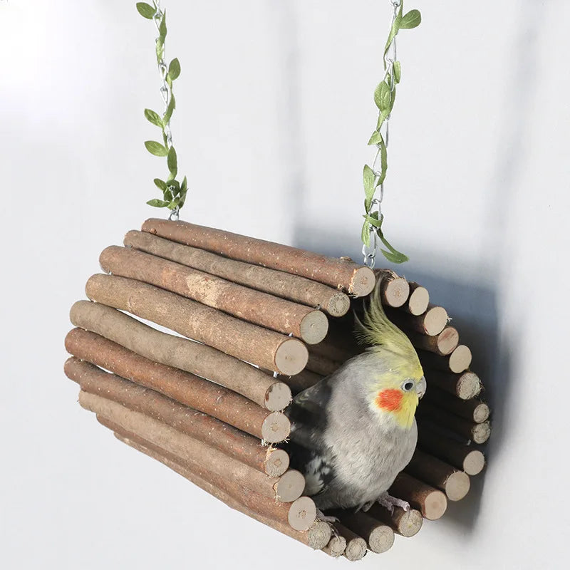 Branch bucket bird nest toy