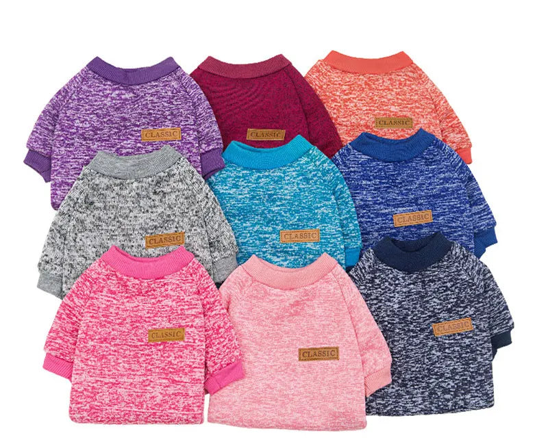 Winter Dog Clothes for Small Dogs Warm Dogs Chihuahua Coat Schnauzer Pug Clothing Sweatshirts Casual Dog Cat Clothing Pet Access