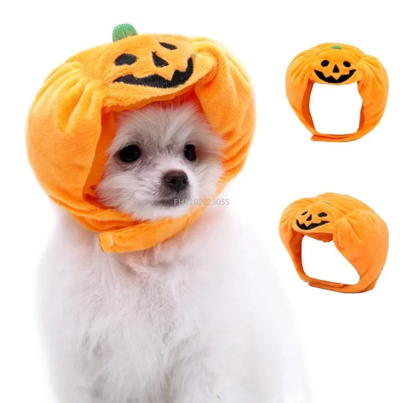 Cute Pet Pumpkin Hat