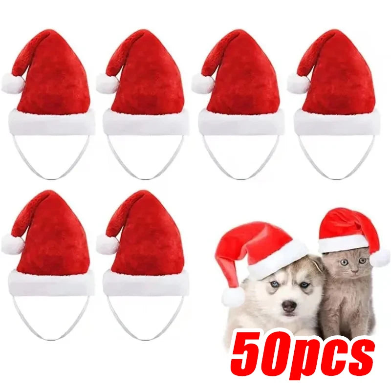 Deluxe Plush Christmas Pet Santa Hat