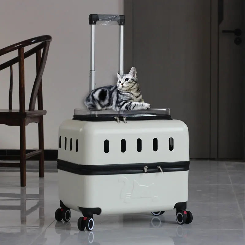 Large Pet Travel Carrier Rolling