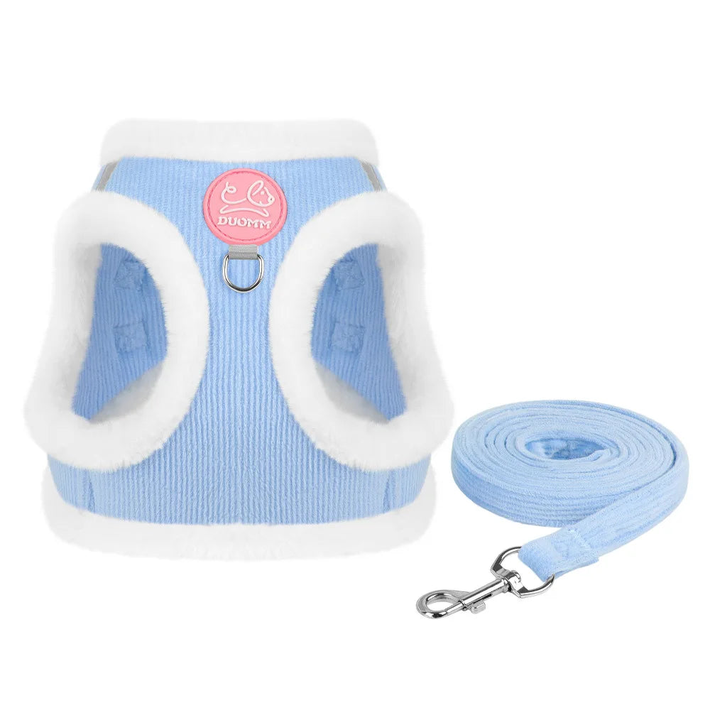 Cat Winter Small Dog Harness Leash