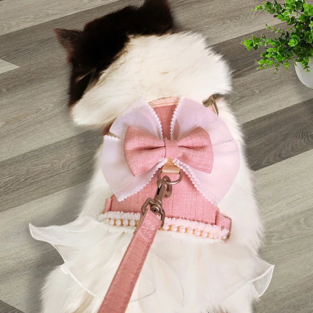 Nylon Cat Harness Leash Set