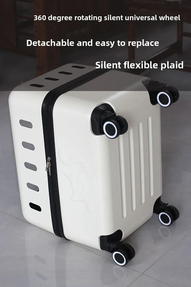 Large Pet Travel Carrier Rolling