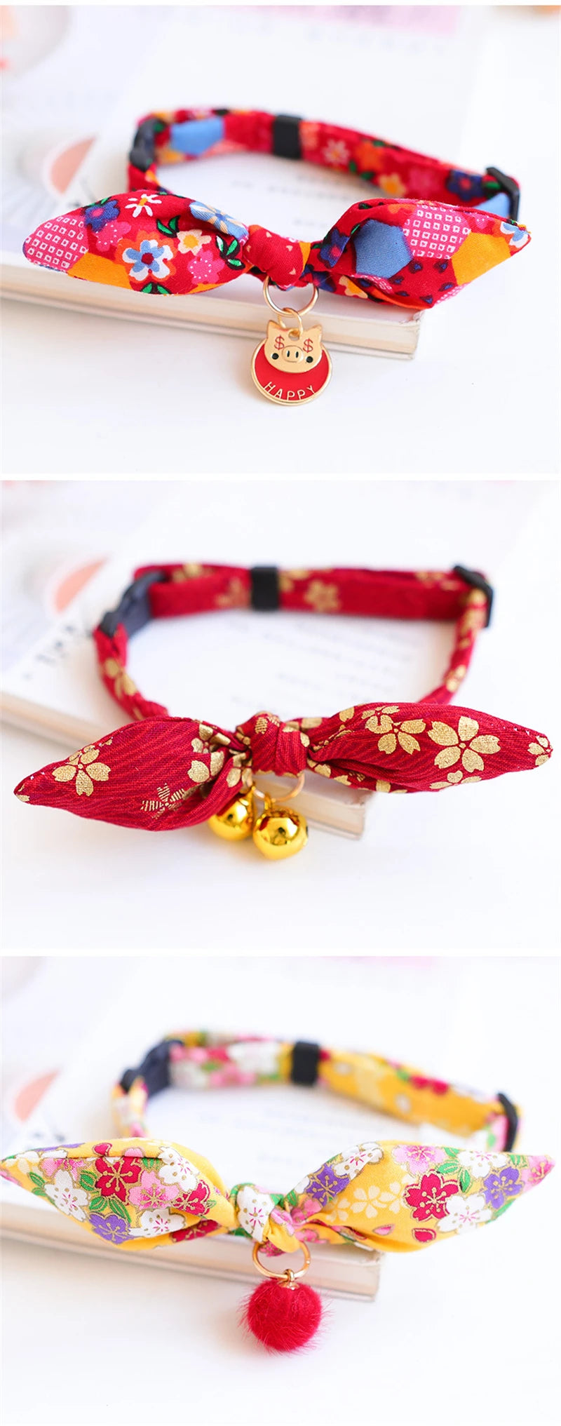 Cute Japanese Print Pet Dog Collars