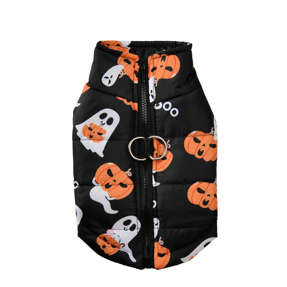 Halloween Dog Clothes Winter Warm Puppy Vest
